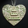 ceramic To The Garden heart