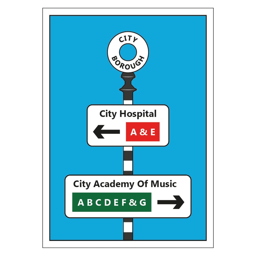 A & E Postcard