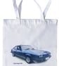 Ford Capri 2.8i (Blue) - Shopping Tote Bag - Approx Size 39x37cm plus Handles