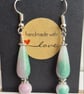 Pretty Watermelon Gemstone Dangle Earrings  - Image 4
