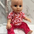 Large Baby Dolls Heart Outfit