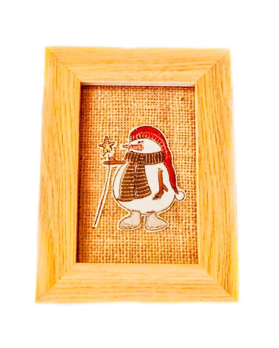 Embroidered Snowman picture