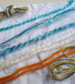 Seaside Blue - Slow Stitching kit with vintage and reclaimed textiles - Image 8