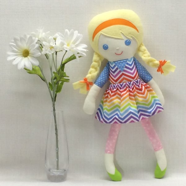 Rainbow Daisy doll