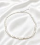 Irregular Freshwater Pearl Necklace in Sterling Silver – Meaningful Gift - Image 4