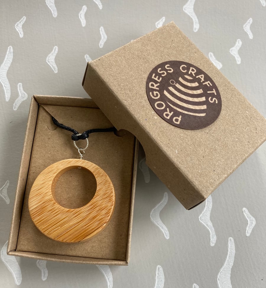 Bamboo pendant - I used to be a chopping board