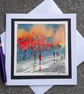 Handpainted Blank Card. Handmade. Letterbox Gift. Keepsake - Image 6
