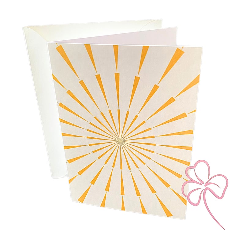 Optical Dash Blank Greetings Card