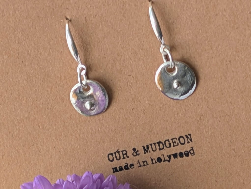 Fine Silver Boob Drop Earrings