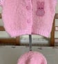 Baby faux fur waistcoat & matching hat