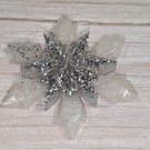 Handmade Resin Snowflake Ornament - Frosty