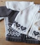 Pattern Heart Fair Isle Baby Jacket - Image 1