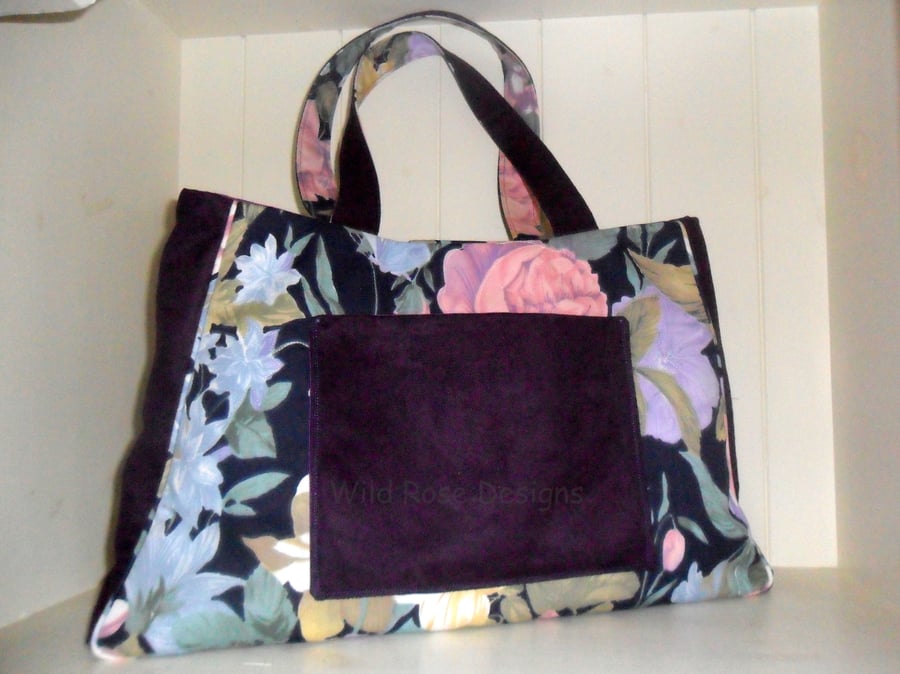  Purple Tote Handbag. 