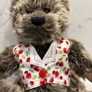 Teddy White Strawberry Waistcoat