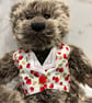 Teddy White Strawberry Waistcoat