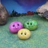 Spring Sale ... Trio of Pocket Pebbles OOAK Sculpt by Ann Galvin