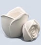 Large White Rose Jewellery Box or Trinket Pot