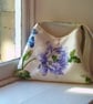 Textile shoulder bag with machine embroidered ladybird design - Image 1