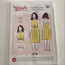 Sewing pattern, uncut, Simple Style 014 halter-neck  dress and blouse pattern