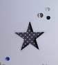 Navy Blue and White Polka Dot Star Aperture Birthday Card - Image 7