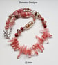 Designer Peach Quartz Designer Necklace - Image 5