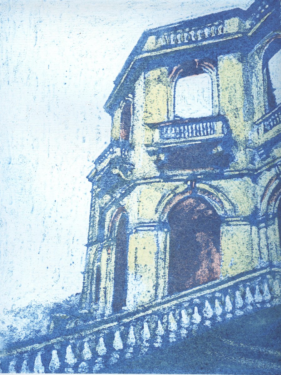  East Wing Limited Edition Original Collagraph Print Art