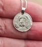Spaniel Coin Pendant Necklace Recycled Sterling Silver - Image 2