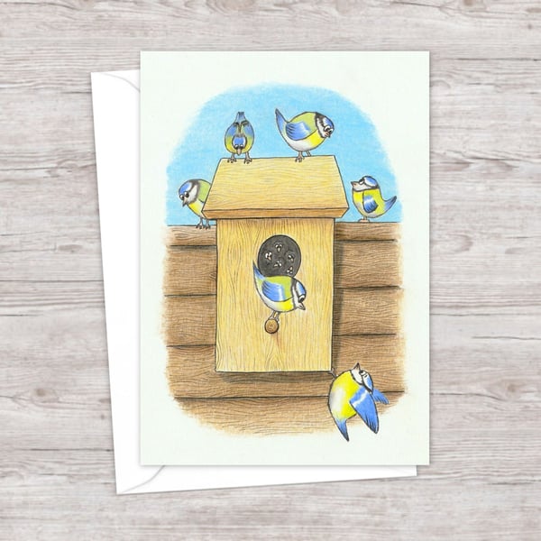 Garden Birds Greeting Card: Bird Lover Birthday Card (204)