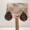  leopard egg dangle earrings