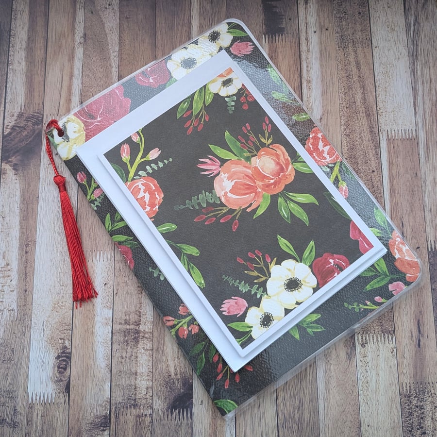 Floral stationery set, gift for her. 