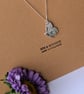Fine Silver Half Butterfly Pendant Necklace