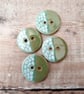 Buttons, handmade pottery buttons, set of 4