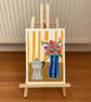 Moka Pot & Flower Vase - Original Oil Pastel Kitchen Painting Floral Still Life - Image 3