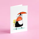 Welsh cakes and Daffodils card, St Davids day card 