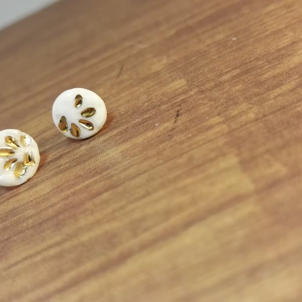 HAND MADE DELICATE PORCELAIN EARRINGS BESPOKE DESIGN