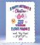 Humorous State Pension 66th Birthday Card - GO GIRL GO - 