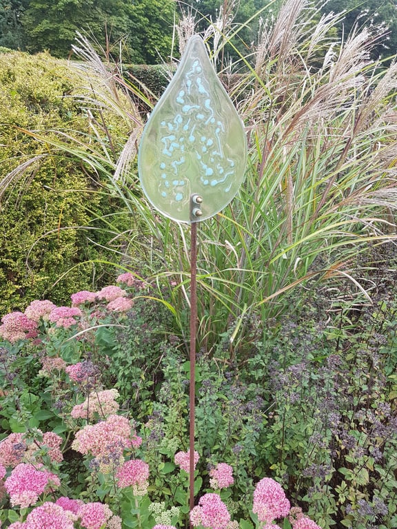 A Single Glass Garden Raindrop