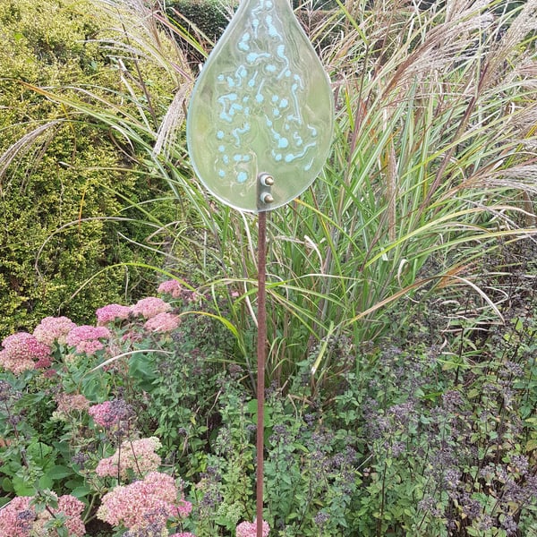 A Single Glass Garden Raindrop