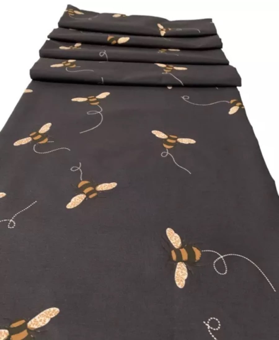 Bee Table Runner NAVY 1.9m x 30cm Gift Idea