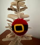 Felted Father Christmas Tummy Christmas Bauble - Image 5