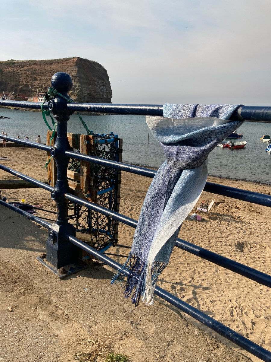 Shallows Linen Handwoven Scarf
