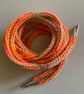 Shoelaces handmade cotton and acrylic mix yarn