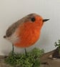Needle felted bird garden robin  - Image 2