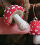 Fly Agaric Red Mushroom Earrings - Image 5