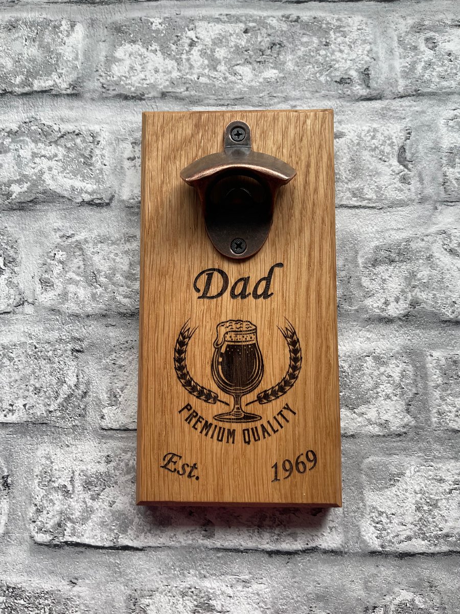 Personalised unique bottle opener