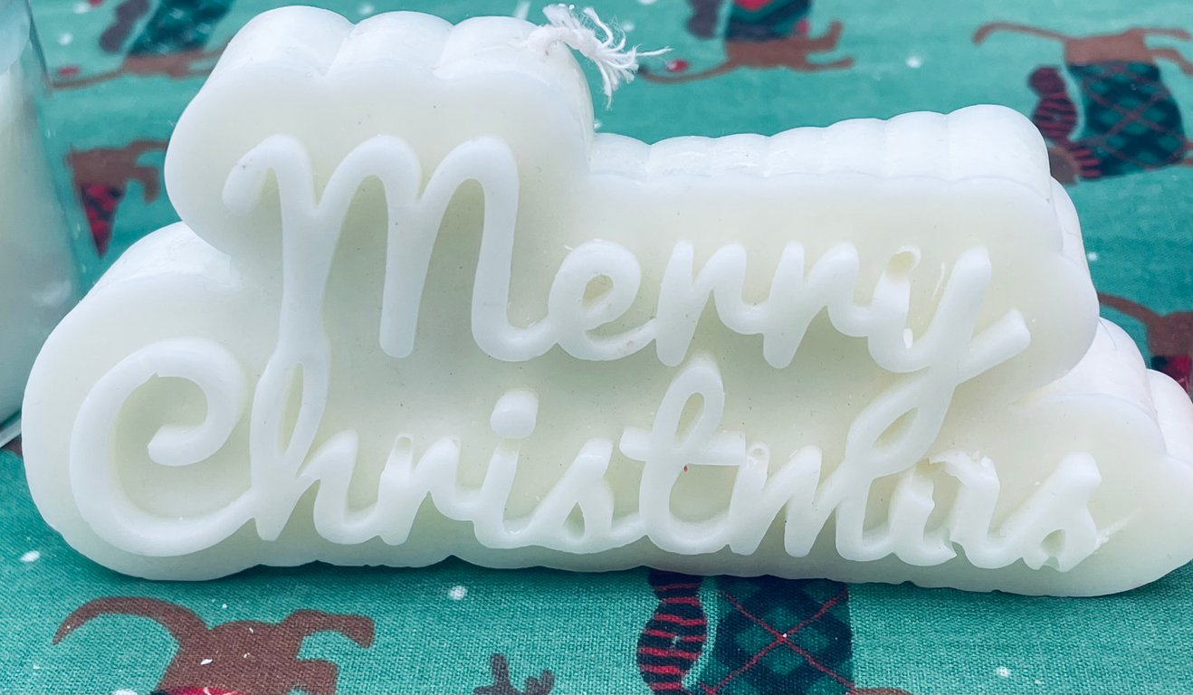 Christmas candles handmade