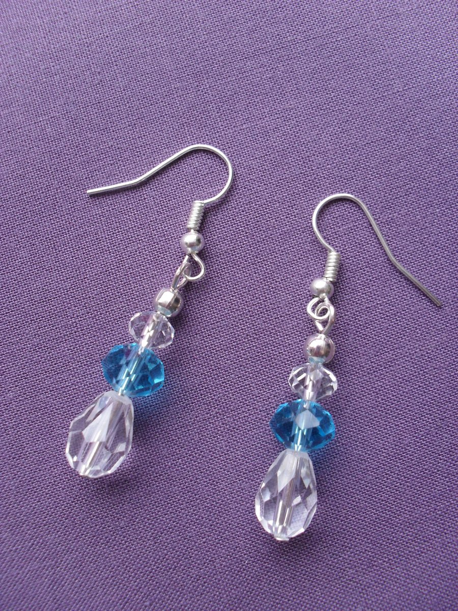 Glass Crystal Earrings