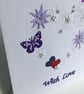 Engagement card. Valentine. With love card. Hearts and flowers. Ref 013. - Image 5
