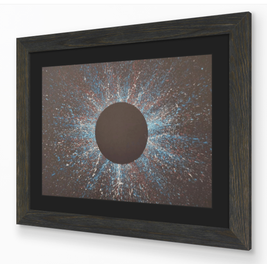 STAR COLOUR 2 - modern abstract art action painting