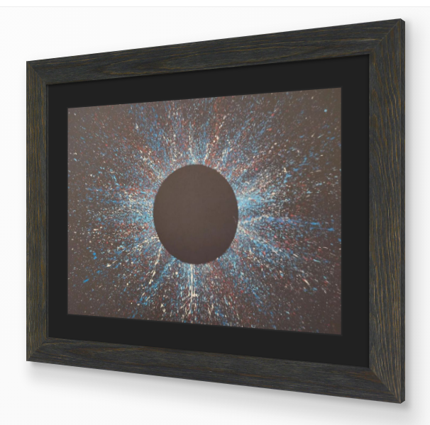 STAR COLOUR 2 - modern abstract art action painting